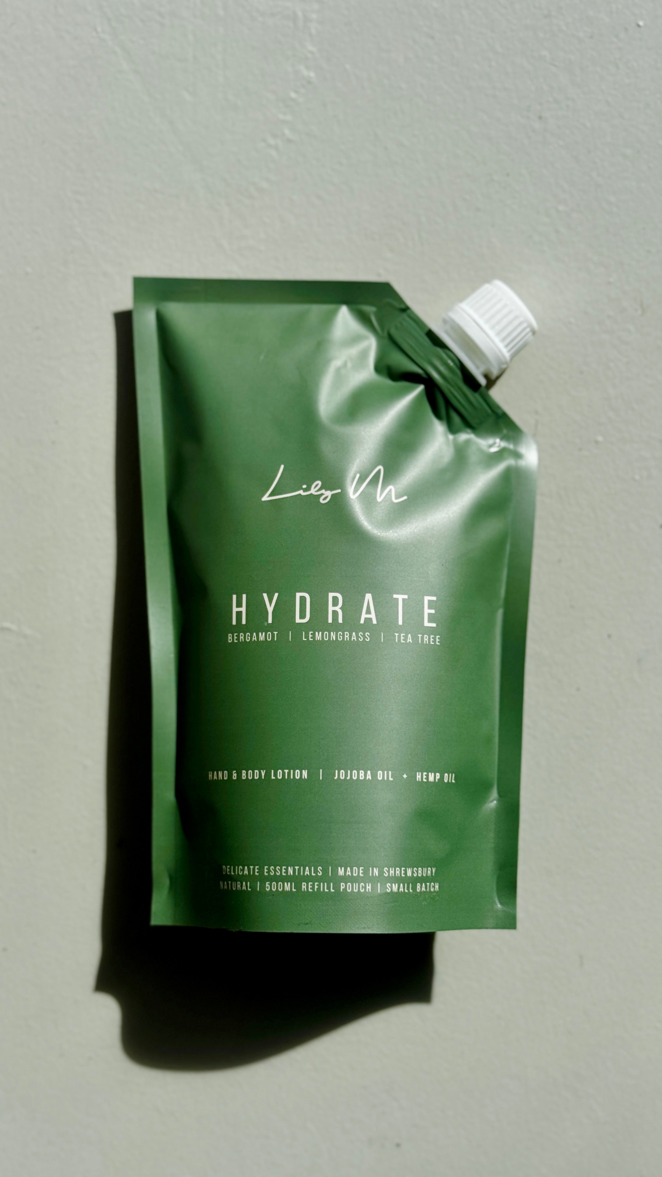 Refill Pouch Hydrate Lemongrass Bergamot & Tea Tree Hand & Body Lotion - 500ml