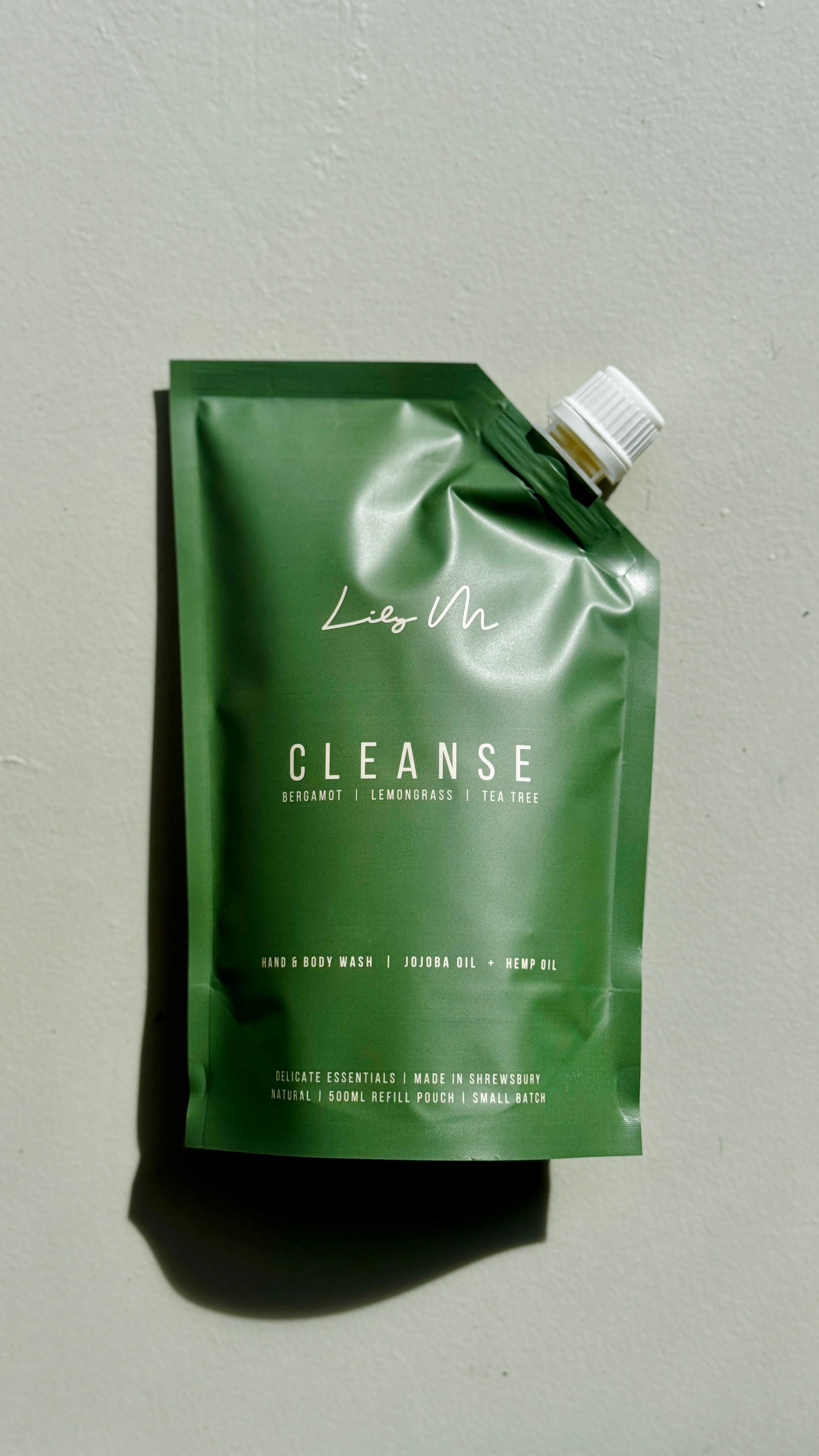 Refill Pouch Cleanse Lemongrass Bergamot & Tea Tree Hand & Body Wash - 500ml