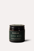 Jar of Alpha Muck on a white background - mens face moisturiser