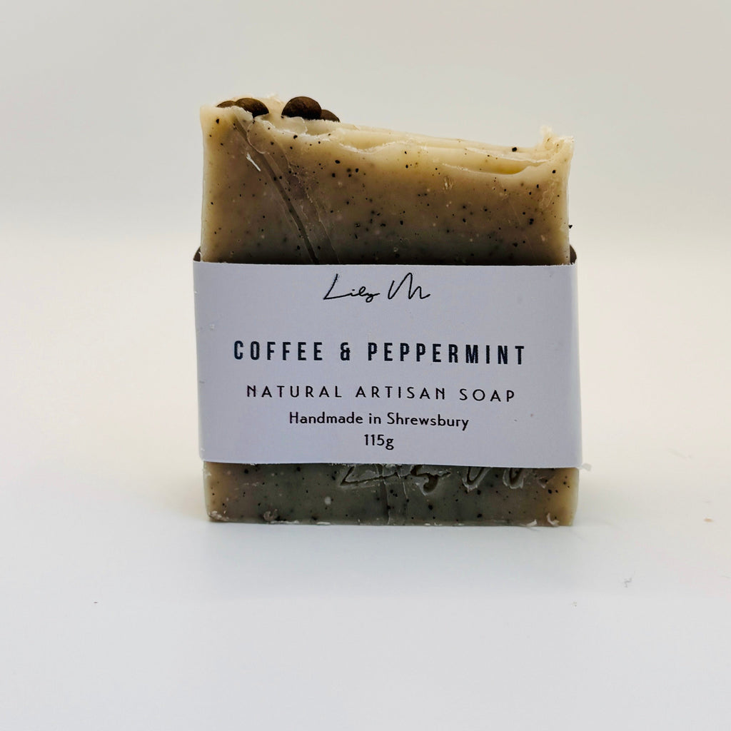 Exfoliating Coffee Grounds & Peppermint Soap Body Bar