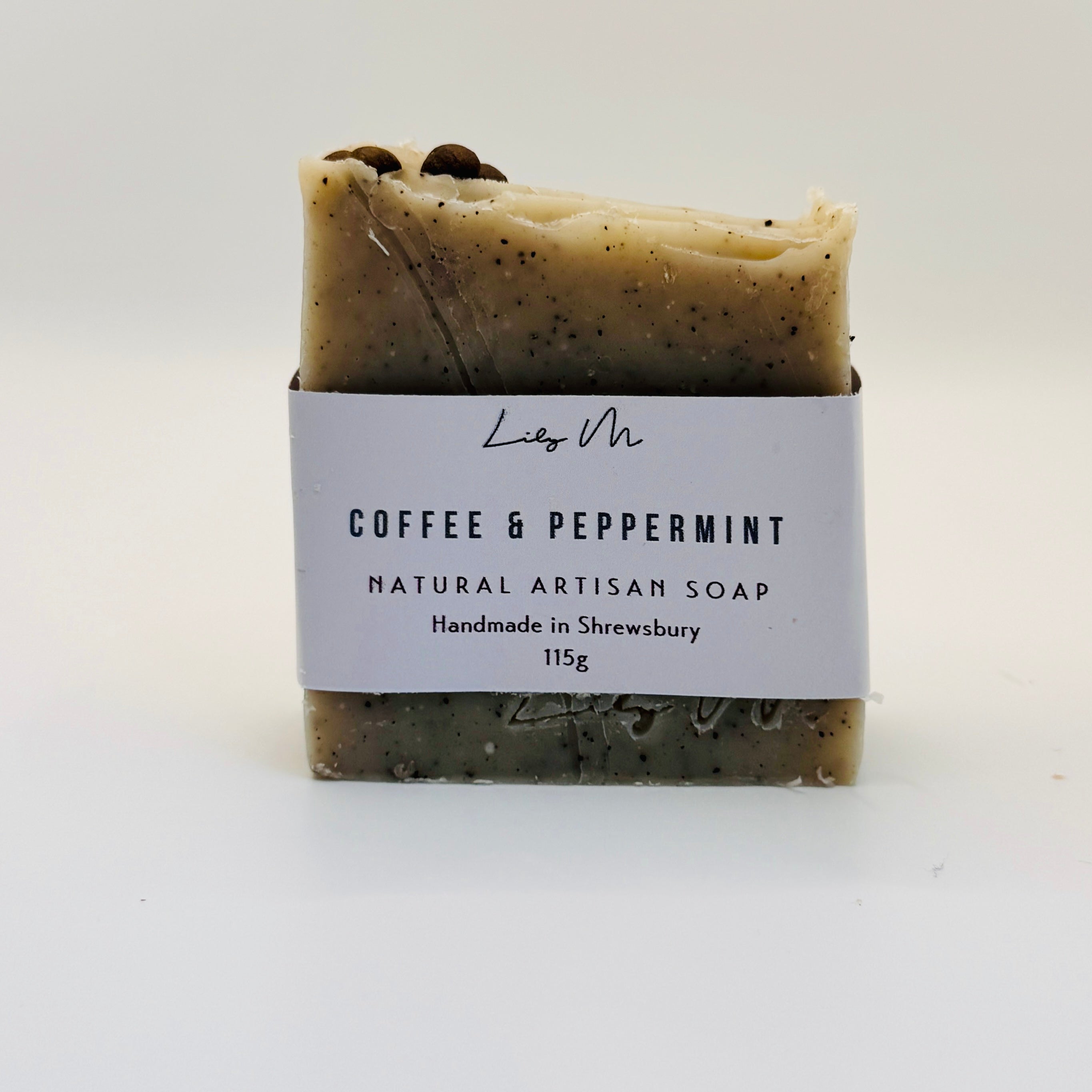 Exfoliating Coffee Grounds & Peppermint Soap Body Bar