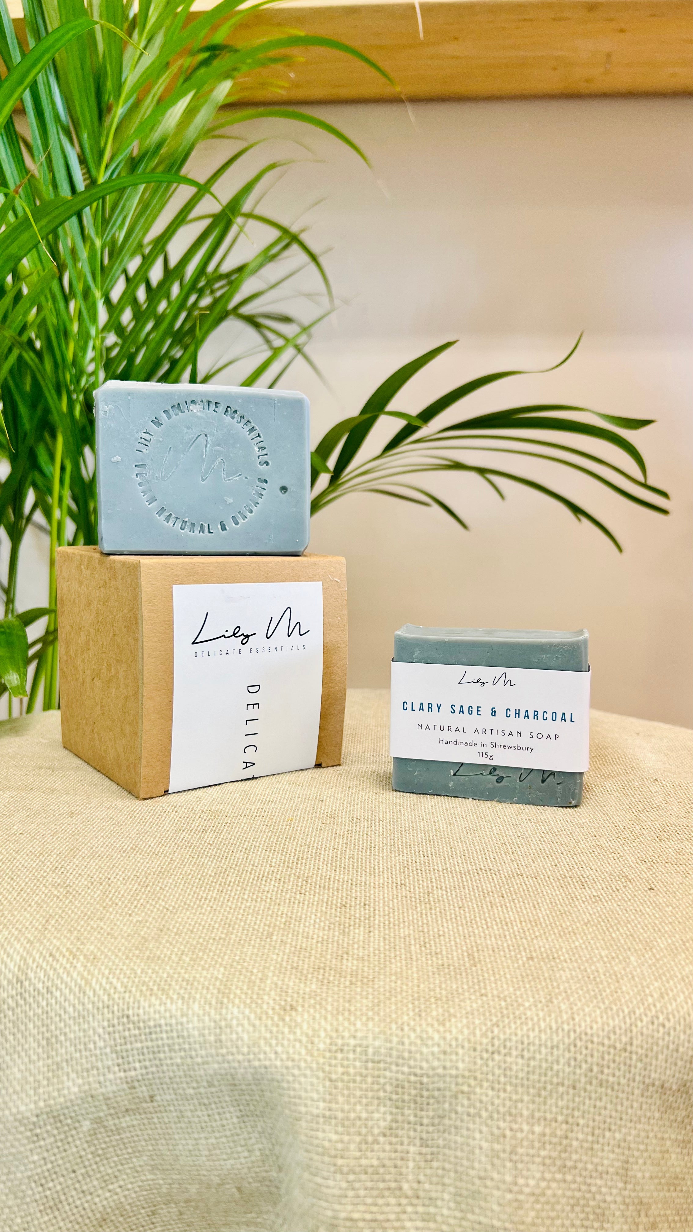 Clary Sage & Charcoal Soap Body Bars